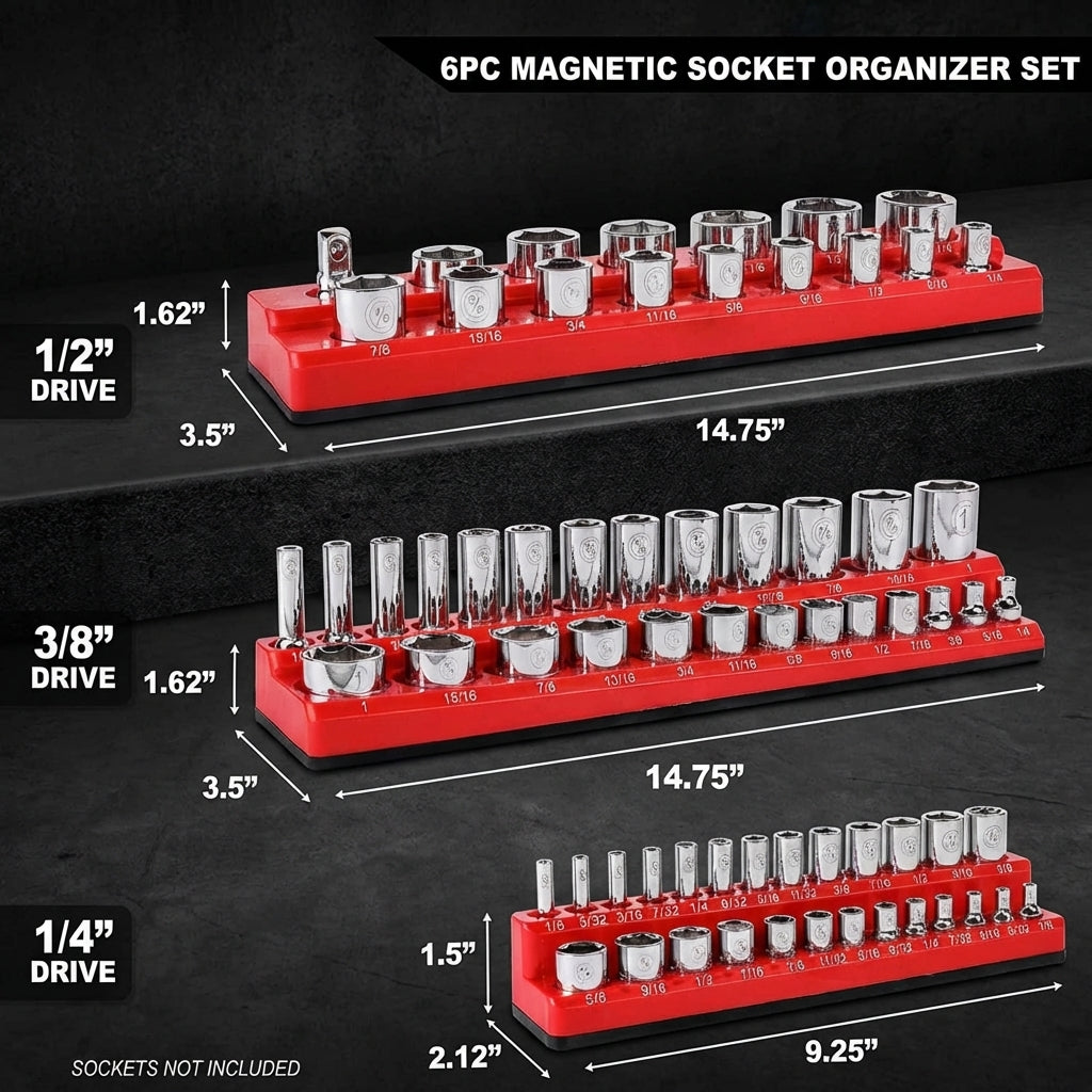 Vyren Magnetic Socket Organizer Set