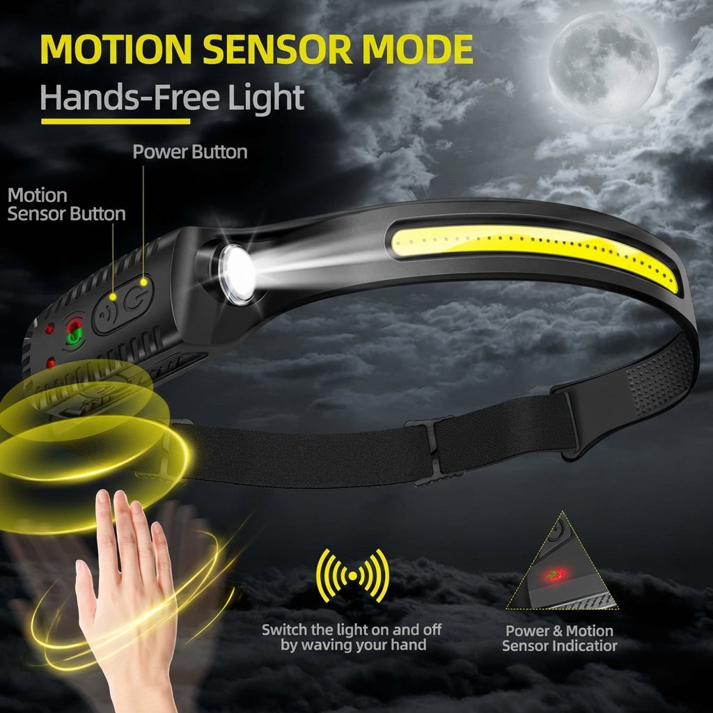 Vyren LED Motion Sensor Headlamp