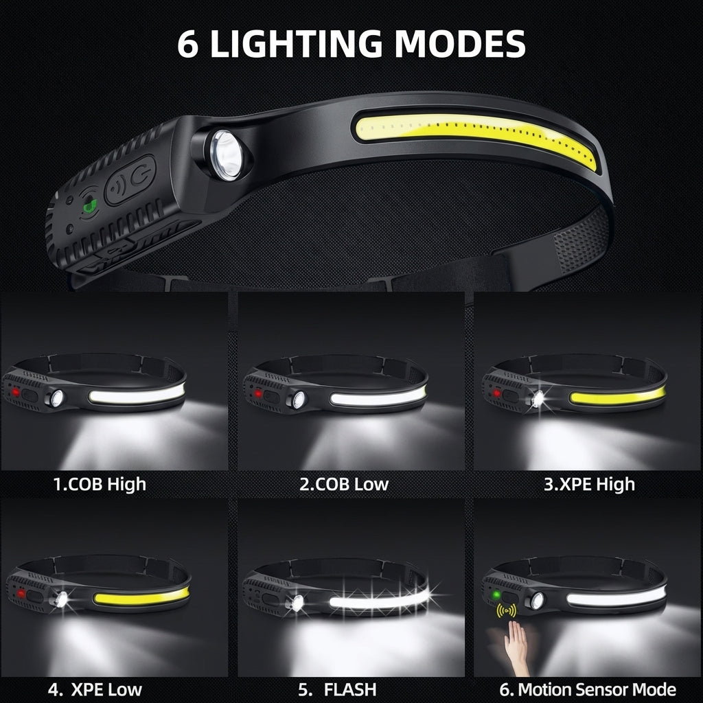 Vyren LED Motion Sensor Headlamp